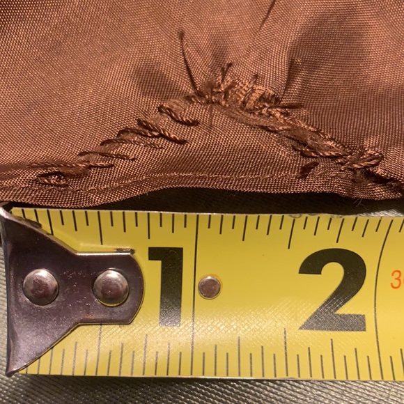 RALPH LAUREN SILK PAISLEY SLIP SKIRT TULIP BROWN 4P - Picture 15 of 16